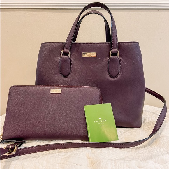 kate spade Handbags - Kate Spade Leather Bag and Wallet